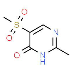ChemSpider 2D Image | 2-METHYL-5-METHYLSULFONYL-4-PYRIMIDINOL | C6H8N2O3S