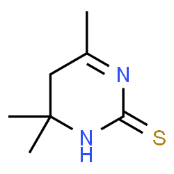 ChemSpider 2D Image | 4,4,6-trimethyl-4,5-dihydropyrimidine-2-thiol | C7H12N2S