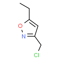 ChemSpider 2D Image | 3-(CHLOROMETHYL)-5-ETHYLISOXAZOLE | C6H8ClNO