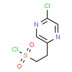 ChemSpider 2D Image | 2-(5-Chloro-2-pyrazinyl)ethanesulfonyl chloride | C6H6Cl2N2O2S