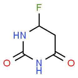 ChemSpider 2D Image | 6-Fluorodihydro-2,4(1H,3H)-pyrimidinedione | C4H5FN2O2