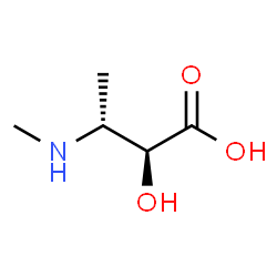 ChemSpider 2D Image | (2S,3R)-2-Hydroxy-3-(methylamino)butanoic acid | C5H11NO3