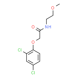 ChemSpider 2D Image | 2-(2,4-Dichlorophenoxy)-N-(2-methoxyethyl)acetamide | C11H13Cl2NO3