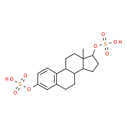 ChemSpider 2D Image | Estra-1,3,5(10)-triene-3,17-diyl bis(hydrogen sulfate) | C18H24O8S2