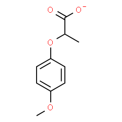 ChemSpider 2D Image | 2-(4-Methoxyphenoxy)propanoate | C10H11O4