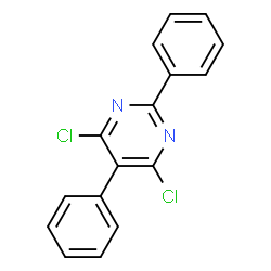 ChemSpider 2D Image | 4,6-Dichloro-2,5-diphenylpyrimidine | C16H10Cl2N2