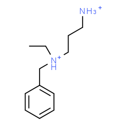 ChemSpider 2D Image | N-Benzyl-N-ethyl-1,3-propanediaminium | C12H22N2