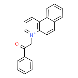 ChemSpider 2D Image | 4-(2-Oxo-2-phenylethyl)benzo[f]quinolinium | C21H16NO