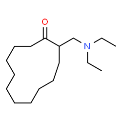ChemSpider 2D Image | 2-[(Diethylamino)methyl]cyclododecanone | C17H33NO