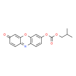 ChemSpider 2D Image | O7-(Isobutyloxycarbonyl)resorufin | C17H15NO5
