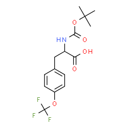 ChemSpider 2D Image | N-{[(2-Methyl-2-propanyl)oxy]carbonyl}-O-(trifluoromethyl)tyrosine | C15H18F3NO5