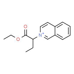 ChemSpider 2D Image | 2-(1-Ethoxy-1-oxo-2-butanyl)isoquinolinium | C15H18NO2