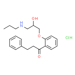 ChemSpider 2D Image | Propafenone hydrochloride | C21H28ClNO3
