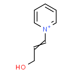 ChemSpider 2D Image | 1-(3-Hydroxy-1-propen-1-yl)pyridinium | C8H10NO