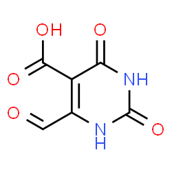 ChemSpider 2D Image | 4-Formyl-2,6-dihydroxy-5-pyrimidinecarboxylic acid | C6H4N2O5