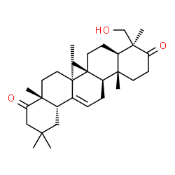 ChemSpider 2D Image | 24-Hydroxyolean-12-ene-3,22-dione | C30H46O3