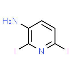 ChemSpider 2D Image | 2,6-Diiodo-3-pyridinamine | C5H4I2N2