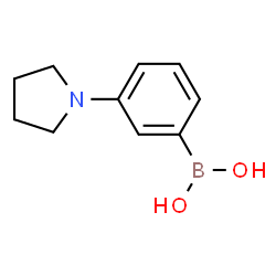 ChemSpider 2D Image | 3-(Pyrrolidino)phenylboronic acid | C10H14BNO2