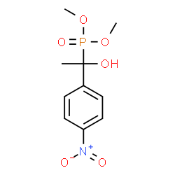 ChemSpider 2D Image | Dimethyl [1-hydroxy-1-(4-nitrophenyl)ethyl]phosphonate | C10H14NO6P