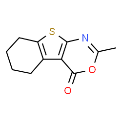 ChemSpider 2D Image | 2-Methyl-5,6,7,8-tetrahydro-4H-[1]benzothieno[2,3-d][1,3]oxazin-4-one | C11H11NO2S