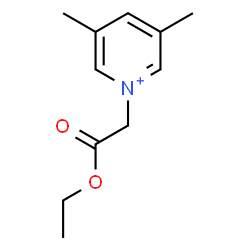 ChemSpider 2D Image | 1-(2-Ethoxy-2-oxoethyl)-3,5-dimethylpyridinium | C11H16NO2