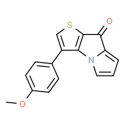 ChemSpider 2D Image | 3-(4-Methoxyphenyl)-8H-thieno[2,3-b]pyrrolizin-8-one | C16H11NO2S