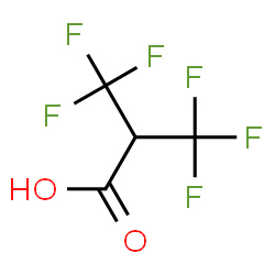 ChemSpider 2D Image | 3,3,3-Trifluoro-2-(trifluoromethyl)propanoic acid | C4H2F6O2