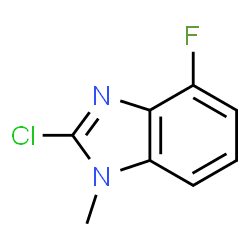 ChemSpider 2D Image | 2-Chloro-4-fluoro-1-methyl-1H-benzimidazole | C8H6ClFN2
