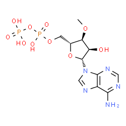 ChemSpider 2D Image | 3'-O-Methyladenosine 5'-(trihydrogen diphosphate) | C11H17N5O10P2