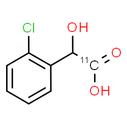 ChemSpider 2D Image | (2-Chlorophenyl)(hydroxy)(1-~11~C)acetic acid | C711CH7ClO3