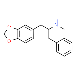 ChemSpider 2D Image | 1-(1,3-Benzodioxol-5-yl)-N-methyl-3-phenyl-2-propanamine | C17H19NO2