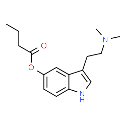 ChemSpider 2D Image | 3-[2-(Dimethylamino)ethyl]-1H-indol-5-yl butyrate | C16H22N2O2