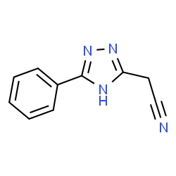 ChemSpider 2D Image | (3-Phenyl-1H-1,2,4-triazol-5-yl)acetonitrile | C10H8N4