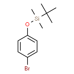 ChemSpider 2D Image | (4-Bromphenoxy)(tert-butyl)dimethylsilan | C12H19BrOSi