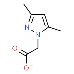 ChemSpider 2D Image | (3,5-Dimethyl-1H-pyrazol-1-yl)acetate | C7H9N2O2