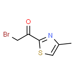 ChemSpider 2D Image | 2-Bromo-1-(4-methyl-1,3-thiazol-2-yl)ethanone | C6H6BrNOS