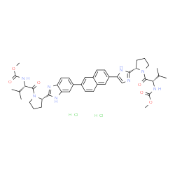 ChemSpider 2D Image | ravidasvir hydrochloride | C42H52Cl2N8O6