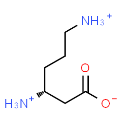 ChemSpider 2D Image | (3R)-3,6-Diammoniohexanoate | C6H15N2O2