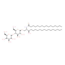 ChemSpider 2D Image | beta-D-galactosyl-(1->4)-beta-D-glucosyl-(1<->1')-N-hexadecanoylsphinganine | C46H89NO13