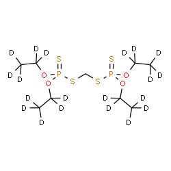 ChemSpider 2D Image | O,O,O',O'-Tetrakis[(~2~H_5_)ethyl] S,S'-methylene bis(phosphorodithioate) | C9H2D20O4P2S4