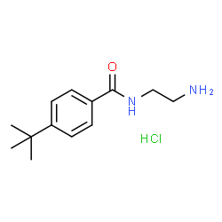 ChemSpider 2D Image | N-(2-Aminoethyl)-4-(2-methyl-2-propanyl)benzamide hydrochloride (1:1) | C13H21ClN2O