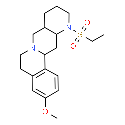 ChemSpider 2D Image | 12-(Ethylsulfonyl)-3-methoxy-5,8,8a,9,10,11,12,12a,13,13a-decahydro-6H-isoquinolino[2,1-g][1,6]naphthyridine | C19H28N2O3S