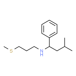 ChemSpider 2D Image | 3-Methyl-N-[3-(methylsulfanyl)propyl]-1-phenyl-1-butanamine | C15H25NS