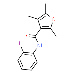 ChemSpider 2D Image | N-(2-Iodophenyl)-2,4,5-trimethyl-3-furamide | C14H14INO2