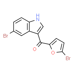 ChemSpider 2D Image | (5-Bromo-2-furyl)(5-bromo-1H-indol-3-yl)methanone | C13H7Br2NO2