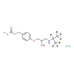 ChemSpider 2D Image | Esmolol-d7 (hydrochloride) | C16H19D7ClNO4