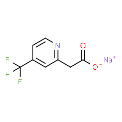 ChemSpider 2D Image | Sodium [4-(trifluoromethyl)-2-pyridinyl]acetate | C8H5F3NNaO2