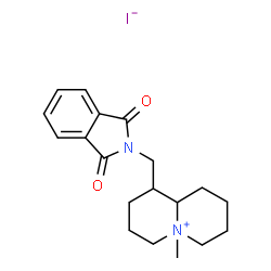 ChemSpider 2D Image | 1-[(1,3-Dioxo-1,3-dihydro-2H-isoindol-2-yl)methyl]-5-methyloctahydro-2H-quinolizinium iodide | C19H25IN2O2