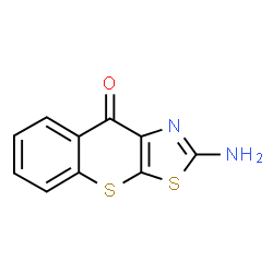 ChemSpider 2D Image | 2-Amino-9H-thiochromeno[3,2-d][1,3]thiazol-9-one | C10H6N2OS2
