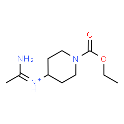 ChemSpider 2D Image | (1Z)-1-Amino-N-[1-(ethoxycarbonyl)-4-piperidinyl]ethaniminium | C10H20N3O2